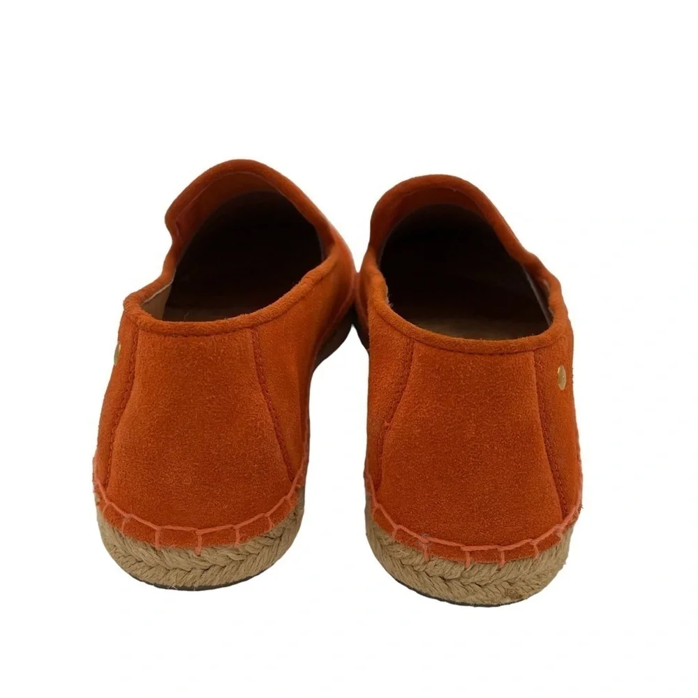 UGG Women’s Sandrinne Suede Orange Espadrille Size 7.5